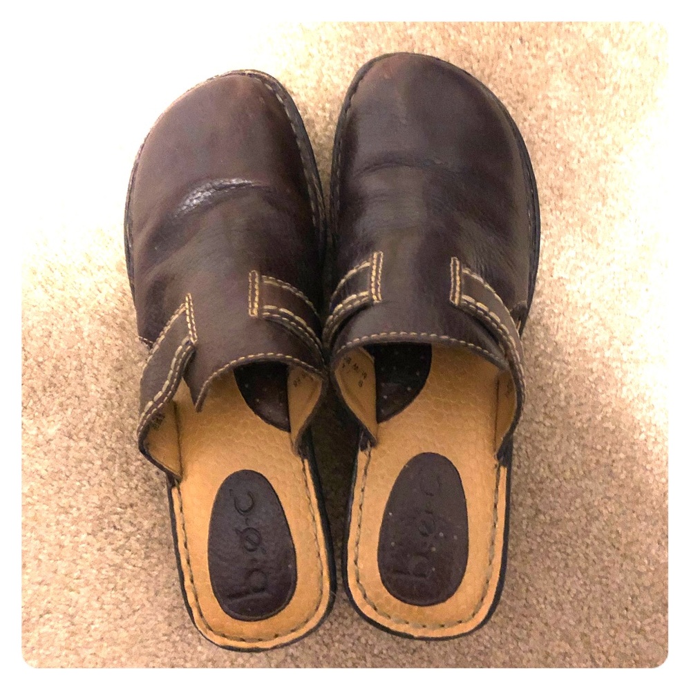 BOC B.O.C Clogs 9 40.5 Brown Excellent Condition